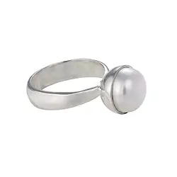243005150003 Anello perla bianca (10 mm), misura 59 | grossista gemme e pietre curative