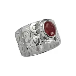 243005150069 Ring "Curly" Tourmaline (red), size 57 | Schreier gems, healing stones & jewelry