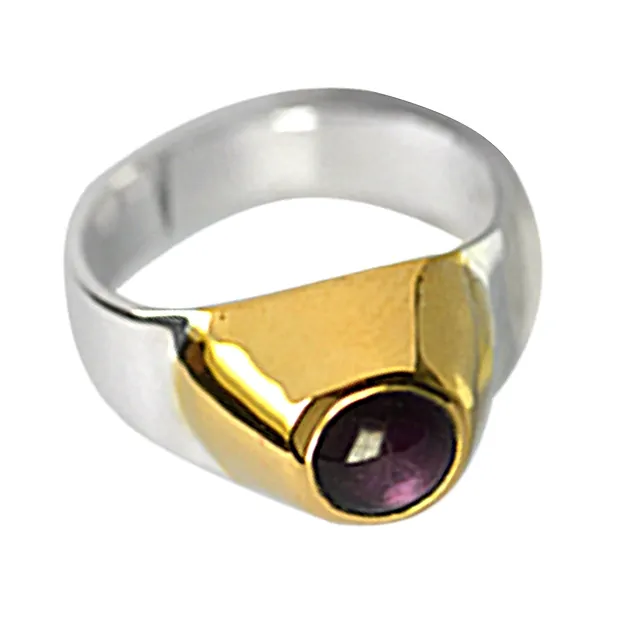 Bague Rubis, monture dorée, taille 57 | Marco Schreier