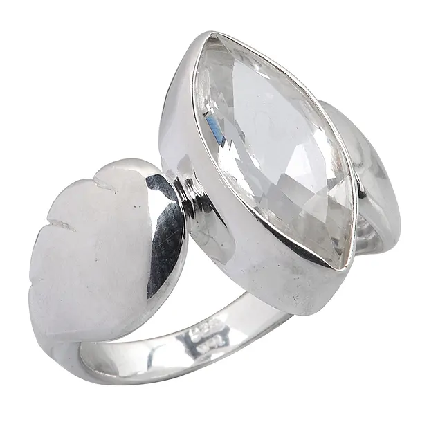 Anello con topazio "ali d'angelo", misura 61 | grossista gemme e pietre curative