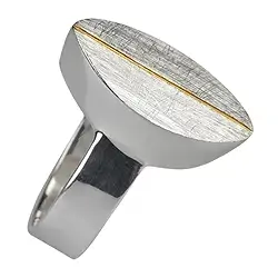 243005150275 Bague "Navette avec bandes dorées", taille 59 | Marco Schreier