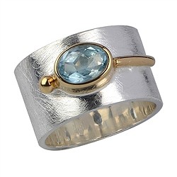 243005150330 Ring Topas blau, Gr. 53 | Schreier Großhändler Edelsteine, Heilsteine & Schmuck