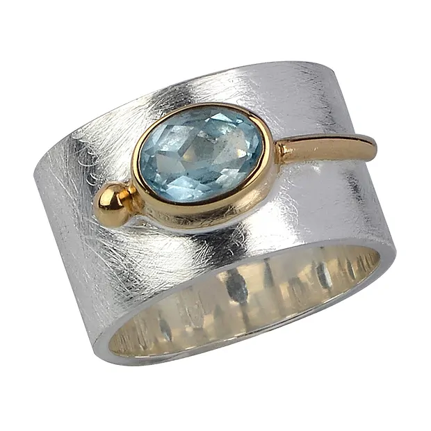 Ring Topas blau, Gr. 55 | Schreier Großhändler Edelsteine, Heilsteine & Schmuck