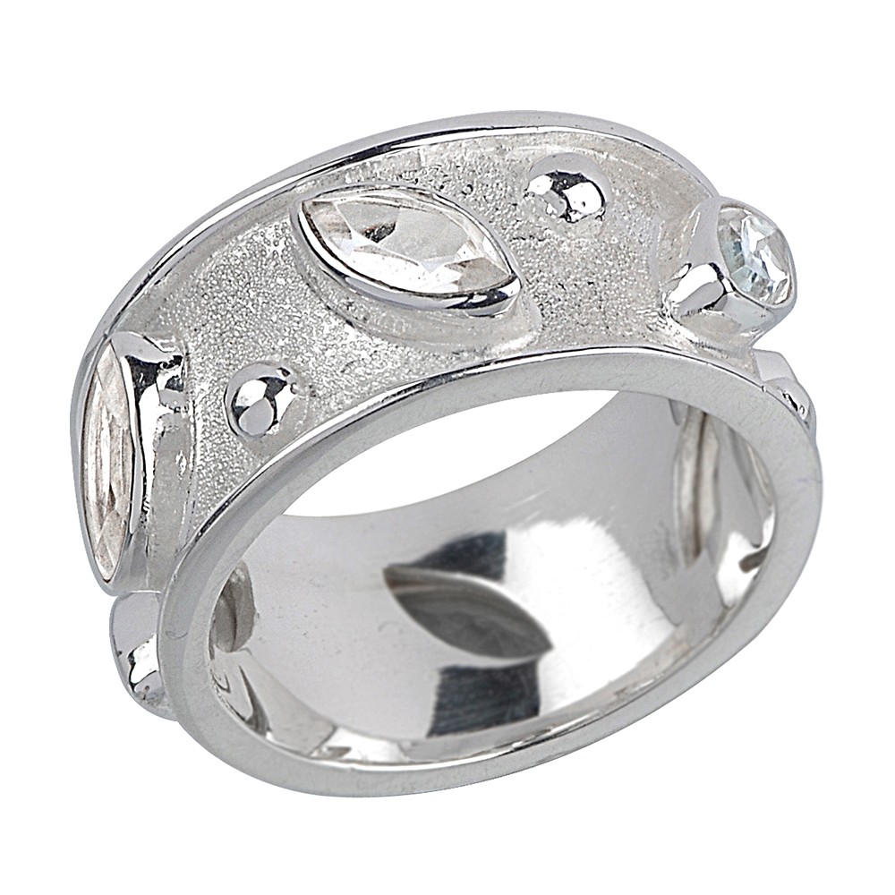 Ring with topaz Marquises, size 57 | wholesaler gems, healing stones & jewelry