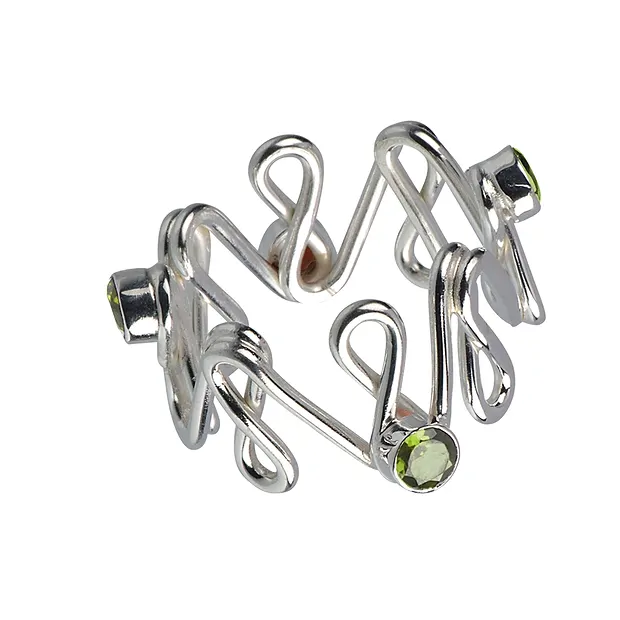 Ring Peridot, "Unendliches Glück", Gr. 53 | GH Edelsteine, Heilsteine & Schmuck
