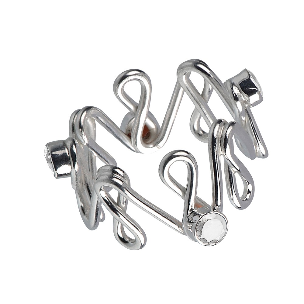 Ring "Unendliches Glück" Topas weiß, Gr. 59 | Edelsteine, Heilsteine & Schmuck