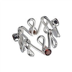 243005150496 Bague "Bonheur infini" grenat, taille 55 | Marco Schreier