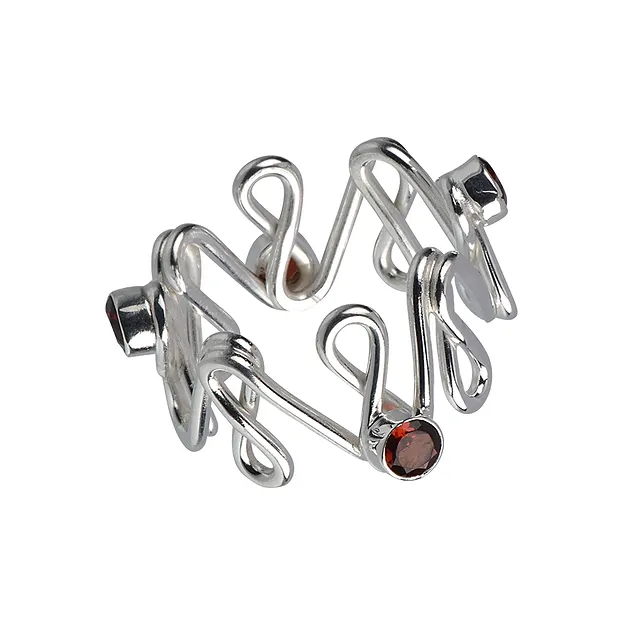 Anillo de granate, «Felicidad infinita», talla 57 | Marco Schreier