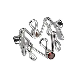 243005150498 Ring "Unendliches Glück" Granat, Gr. 59 | GH Edelsteine, Heilsteine & Schmuck