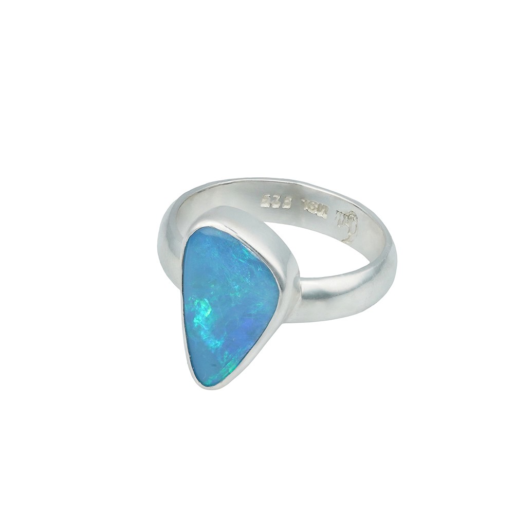 Anillo ópalo doblete freeform, talla 53 | Marco Schreier