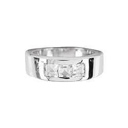 243005170026 Ring Topas-Quadrate (4 x 4mm), Größe 53  | GH Edelsteine, Heilsteine & Schmuck