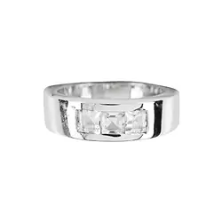 243005170027 Ring Topas-Quadrate (4 x 4mm), Größe 55  | GH Edelsteine, Heilsteine & Schmuck