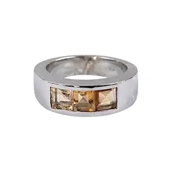243005170052 Ring Quadrate Citrin, Gr. 57 | Mineralienhandel Edelsteine, Heilsteine & Schmuck