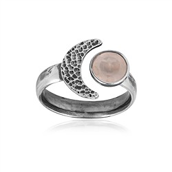 243005250004 Ring Rosenquarz (8mm), Mond, Größe 60 (19) | GH Edelsteine, Heilsteine & Schmuck