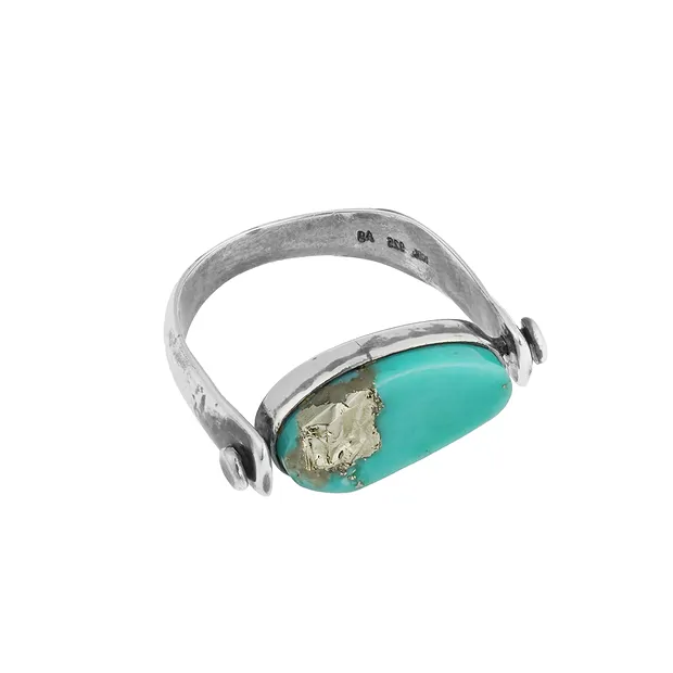 Ring Turquoise (stab.) oval (19 x 18mm), size 54 (17), movable | Marco Schreier