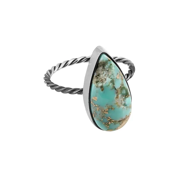 Bague turquoise (stab.), goutte, taille 54 (17) | Marco Schreier