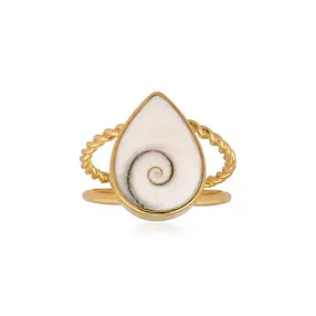 Bague Œil de Chiva (15mm), goutte, taille 57 (18), doré | Marco Schreier