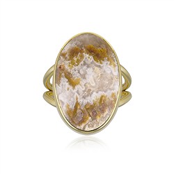 243009250076 Anillo Caramel-Druzy, oval, talla 60 (19), chapado en oro | Marco Schreier
