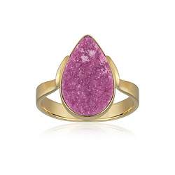 243009260051 Ring Cobaltcalcit, Tropfen, Größe 57 (18), vergoldet  | Marco Schreier
