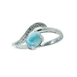 243018140167 Serie 3 Ring Larimar, Topas, Gr. 60, rhodiniert | Marco Schreier