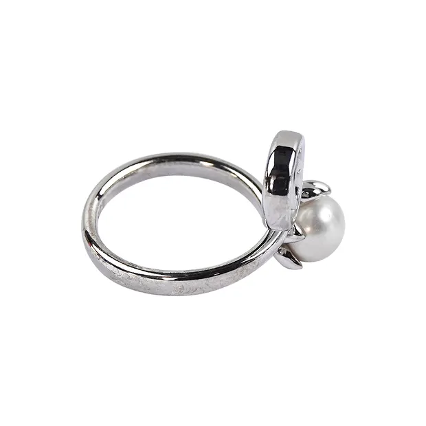 Ring Spirale mit Perle (7mm), Größe 57 | Edelsteine, Heilsteine & Schmuck-Handel