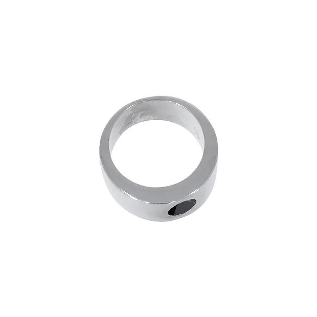 Band ring with Spinel (6mm), size 57, rhodiniert | Marco Schreier