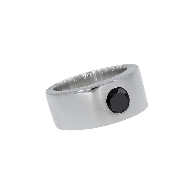 Bandring mit Spinell (6mm), Gr. 57, rhodiniert | Marco Schreier