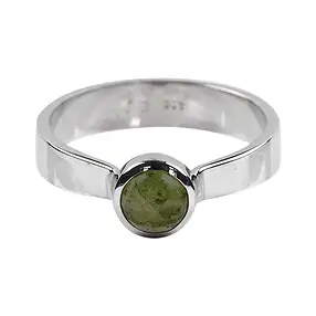 Anello Tormalina (verde) (6 mm), misura 58, rodiato | Marco Schreier