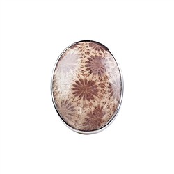 243018210004 Bague Corail fossilis&#xE9; ovale (29 x 21mm), taille 60 | Marco Schreier