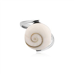 243018240169 Shiva's Eye ring (15mm), round, size 57 (18), rhodiniert | Marco Schreier