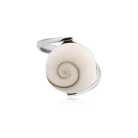 Shiva's Eye ring (15mm), round, size 60 (19), rhodiniert  | Marco Schreier