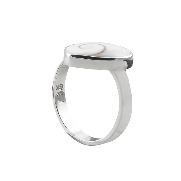 Bague Œil de Chiva (16 x 14mm), cœur, taille 54 (17), rhodiée | Marco Schreier