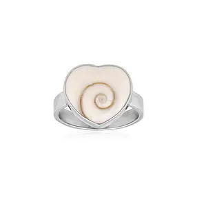 Ring Shivas Auge (16 x 14mm), Herz, Größe 54 (17), rhodiniert | Marco Schreier