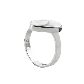 Bague Œil de Chiva (16 x 14mm), cœur, taille 57 (18), rhodié | Marco Schreier