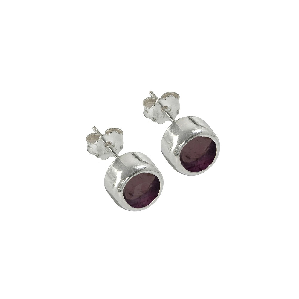 Round garnet Earstud (4mm), 0.5cm | wholesaler gems, healing stones & jewelry