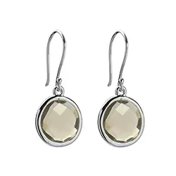 244005140046 Earrings (heated) Citrine, faceted | wholesaler gems, healing stones & jewelry
