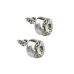 244005150024 Ohrstecker Topas weiß oval (9 x 7mm), facettiert | Marco Schreier