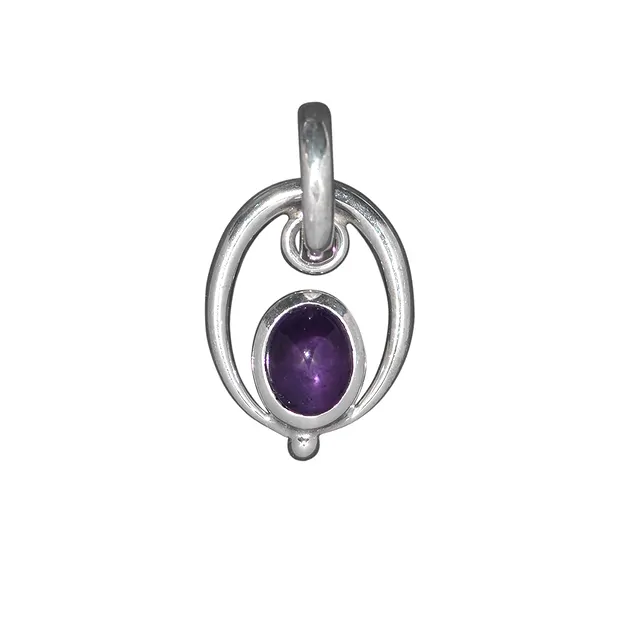 Ohrhänger Amethyst mit Oval, 3,0cm | Großhandel Edelsteine, Heilsteine & Schmuck