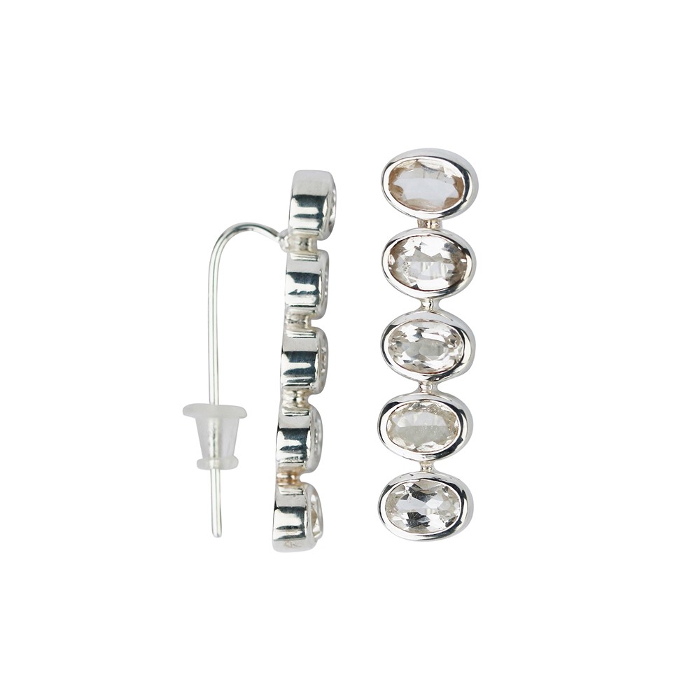 Ohrhänger Topas (4 x 6mm) facettiert, 3,0cm | Edelsteine, Heilsteine & Schmuck