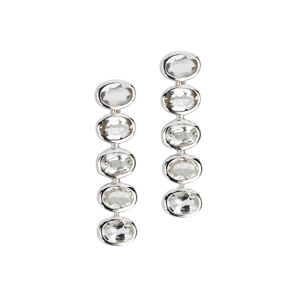 Ohrhänger Topas (4 x 6mm) facettiert, 3,0cm | Edelsteine, Heilsteine & Schmuck