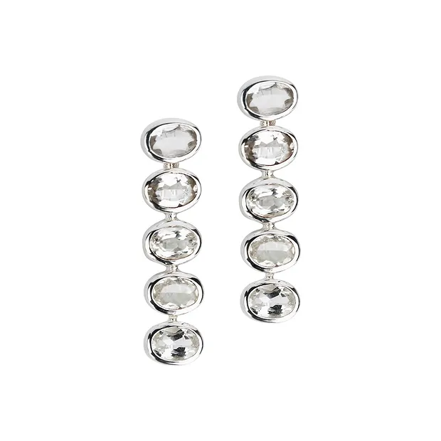 Ohrhänger Topas (4 x 6mm) facettiert, 3,0cm | Edelsteine, Heilsteine & Schmuck