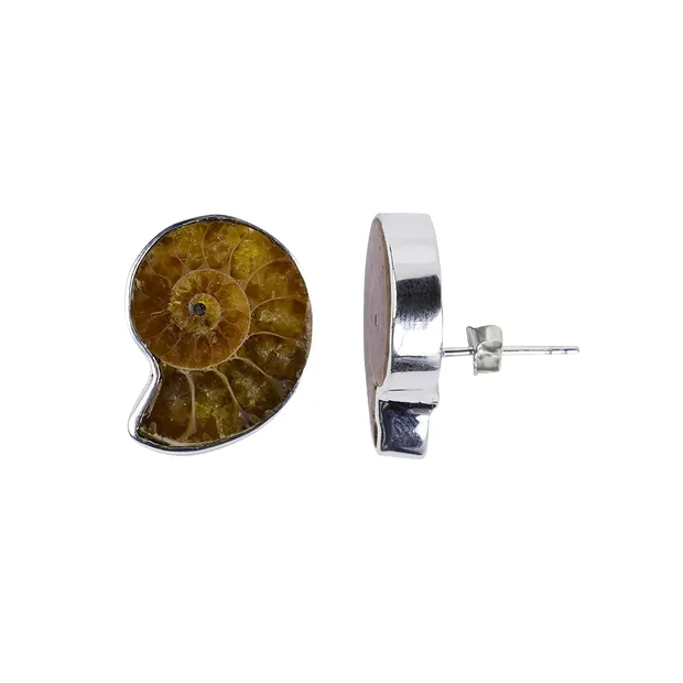 Ammonite Earstuds, 2.0 cm | Schreier - wholesaler gems, healing stones & jewelry