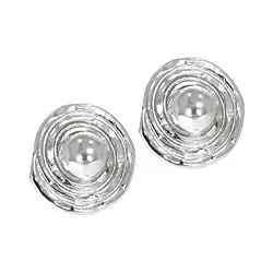 244005190091 Earstuds circles with spiral, 1.6 cm | wholesaler gems, healing stones & jewelry