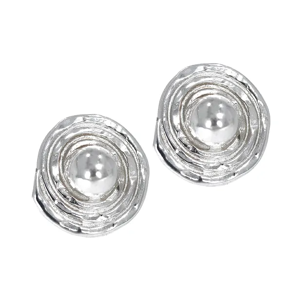 Pendientes círculos con espiral, 1,6 cm | Marco Schreier