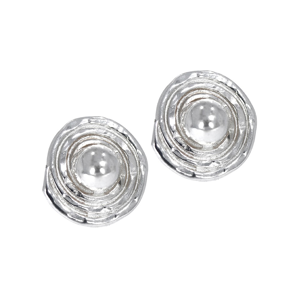 Earstud circles with sprial, 1.0 cm | wholesaler gems, healing stones & jewelry