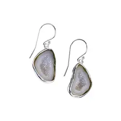 244005220108 Boucles d'oreilles avec crochets Agate Géodes, 3,3cm (petit) | Marco Schreier