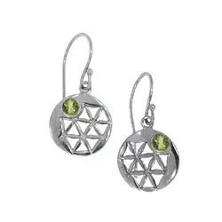 244018170025 Ohrhänger "Aufbruch und Neubeginn" Peridot, 3,0cm, rhodiniert | Marco Schreier
