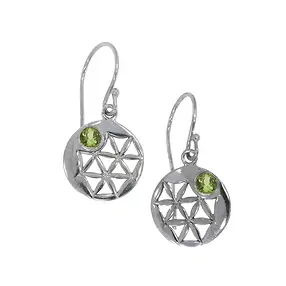 Orecchini "Partenza e nuovo inizio" Peridoto, 3,0 cm, rodiato | Marco Schreier