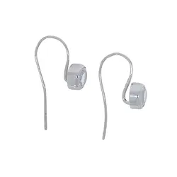 244018180052 Boucles d'oreilles avec crochets pour composants interchangeables, argent avec Topaze | Marco Schreier