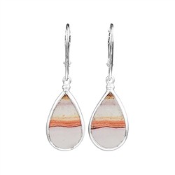 244018210329 Java Sunset jasper drop earrings, 3.8 cm, rhodiniert | Marco Schreier
